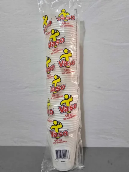Vaso blanco 10 Oz PAMOLSA